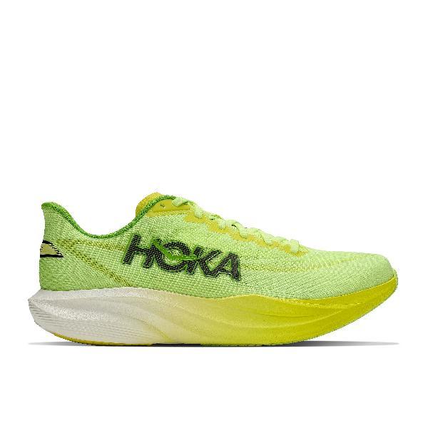 Foto van Hoka Mach 7 hardloopschoenen neon yuzu/hoka citrus heren