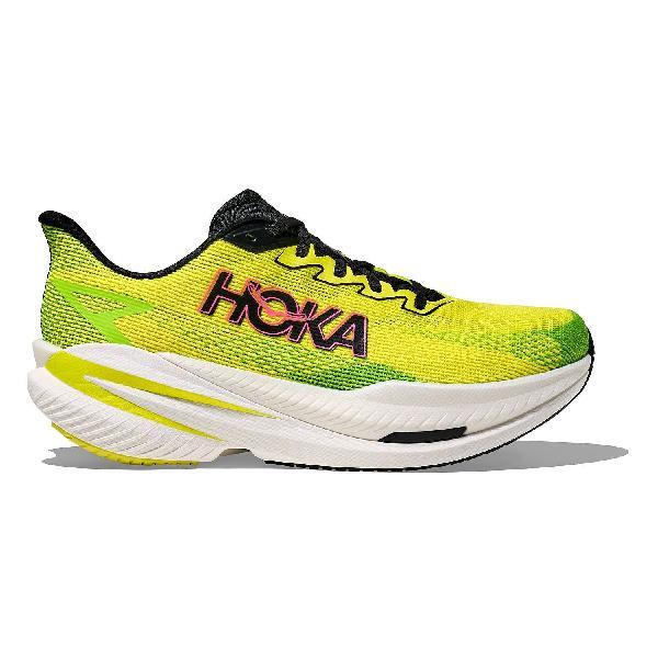Foto van Hoka Mach X 3 hardloopschoenen Neon Hoka Citrus/Neon Lime heren