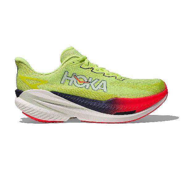 Foto van Hoka Mach X 3 hardloopschoenen Neon Yuzu/Squid Ink heren
