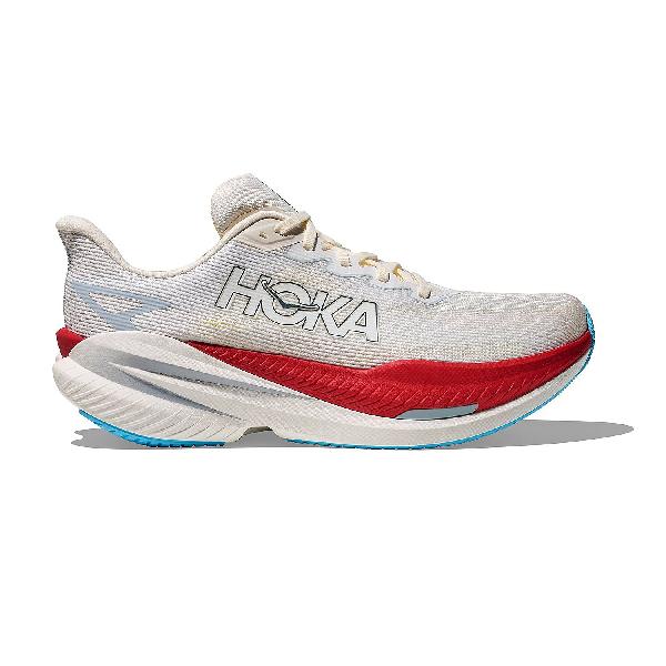 Foto van Hoka Mach X 3 hardloopschoenen White/Alabaster heren
