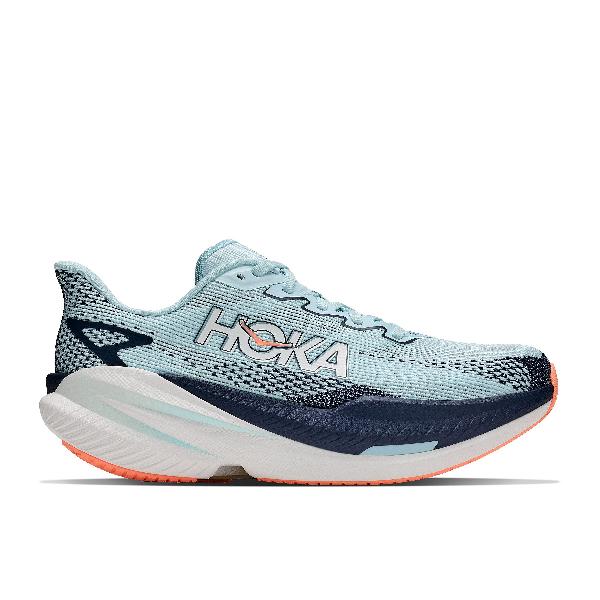 Foto van Hoka Mach X 3 hardloopschoenen glimmering blue/varsity navy dames