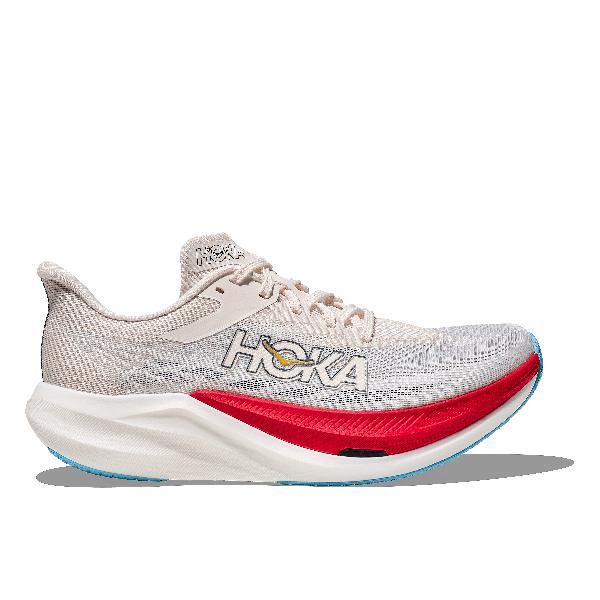 Foto van Hoka Rocket X 3 hardloopschoenen Alabaster/Frost unisex