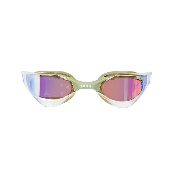 Foto van Huub Thomas lurz zwembril clear gold mirror