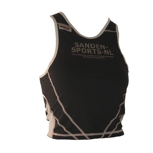 Foto van Ironman tri top mouwloos extreme zwart/sanden dames