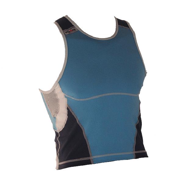 Foto van Ironman tri top mouwloos new olympic blauw heren