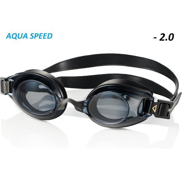 Foto van LUMINA Zwembril op sterkte - donkere glazen sterkte - 2.0