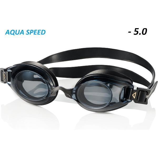 Foto van LUMINA Zwembril op sterkte - donkere glazen sterkte - 5.0