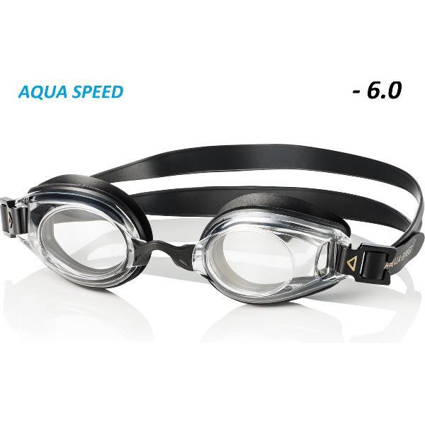 Foto van LUMINA Zwembril op sterkte - heldere glazen sterkte - 6.0