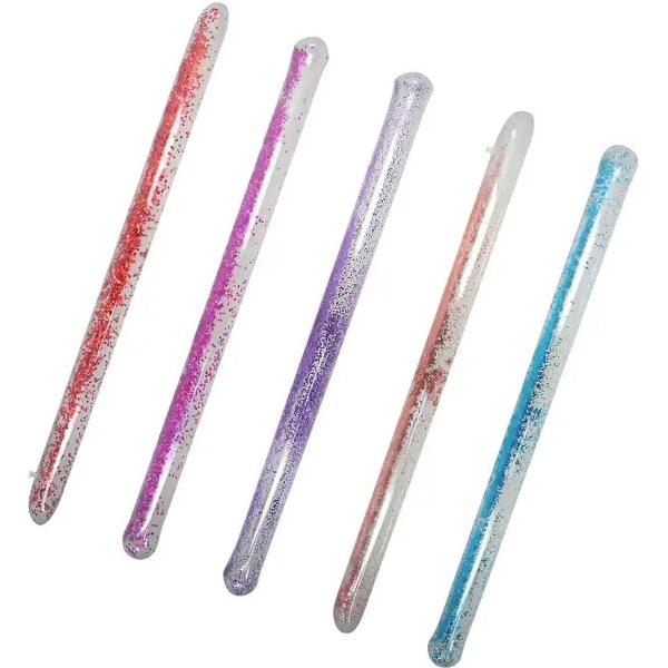 Foto van MK - pool noodle - zwembad noodle - gekleurd glitter - opblaasbaar