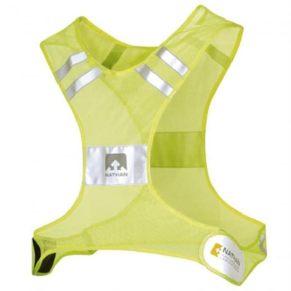 Foto van Nathan Streak Hi-Viz hardloop veiligheidsvest geel