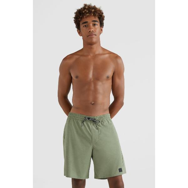 Foto van O'Neill Shorts Men ALL DAY SOLID HYBRID Deep Lichen Green S - Deep Lichen Green 42% Recycled Polyester (Repreve), 32% Polyester, 18% Cotton, 8% Elastane Shorts 3