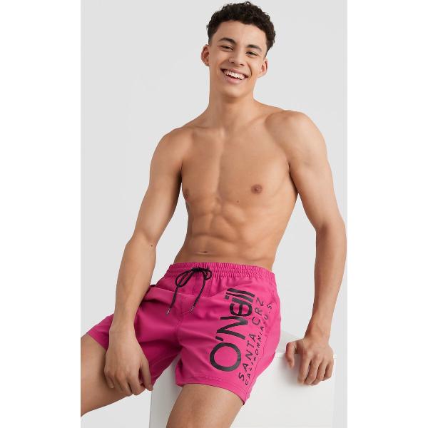 Foto van O'Neill Zwembroek Men Original cali Fuchsia Red L - Fuchsia Red 50% Gerecycled Polyester (Repreve), 50% Polyester Null