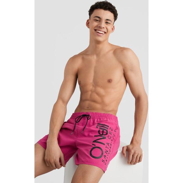 Foto van O'Neill Zwembroek Men Original cali Fuchsia Red Xs - Fuchsia Red 50% Gerecycled Polyester (Repreve), 50% Polyester Null