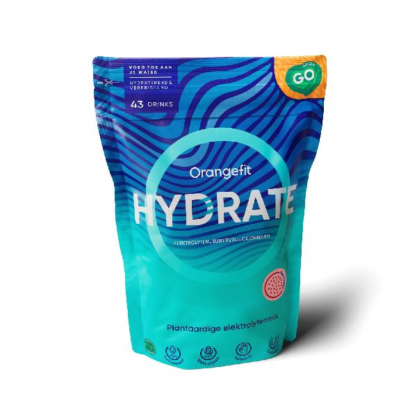 Foto van Orangefit Hydrate elektrolyten 300 gram Red Fruits