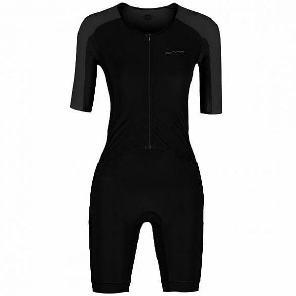 Foto van Orca Athlex Aero race trisuit korte mouw zwart/zilver dames