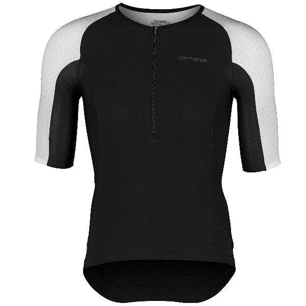 Foto van Orca Athlex Sleeved tri top korte mouw zwart/wit heren