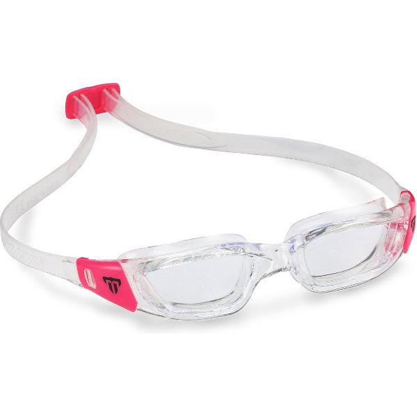 Foto van Phelps Tiburon Small - Zwembril - Volwassenen - Clear Lens - Transparant/Roze