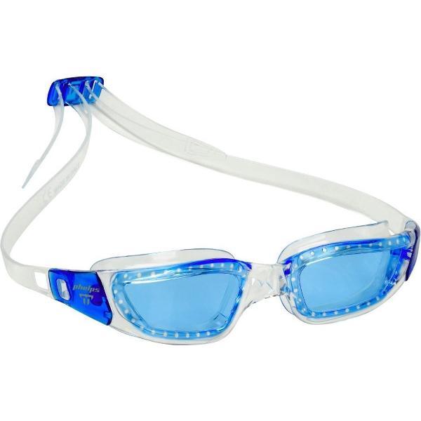 Foto van Phelps Tiburon - Zwembril - Volwassenen - Blue Lens - Transparant/Blauw