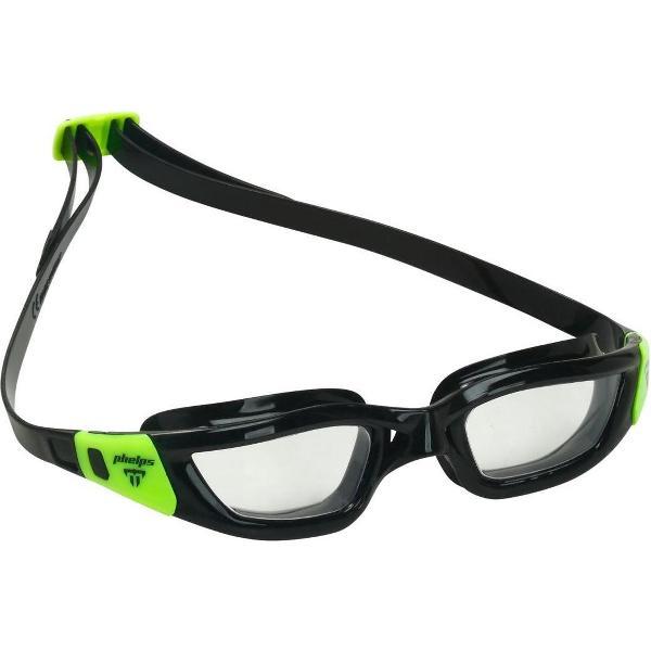 Foto van Phelps Tiburon - Zwembril - Volwassenen - Clear Lens - Zwart/Lime