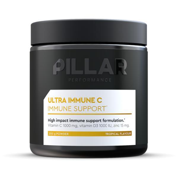 Foto van Pillar Ultra immune c powder tropical jar 200 gram