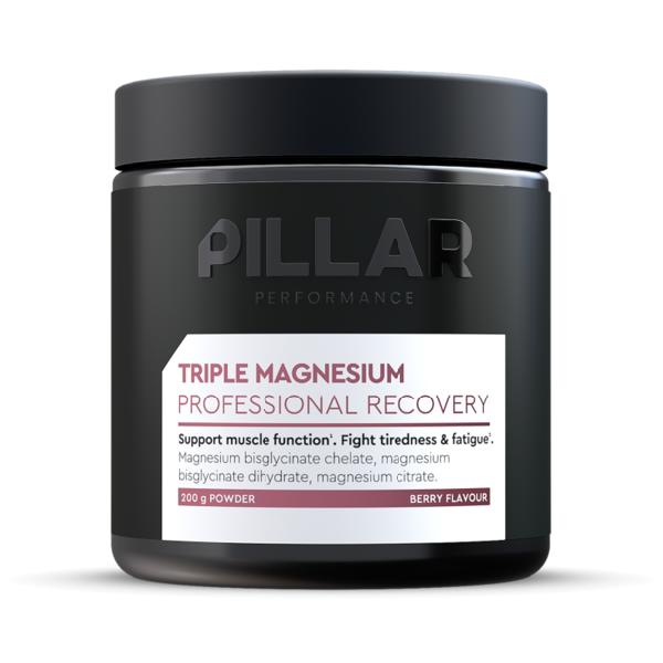 Foto van Pillar triple magnesium powder berry jar 200 gram