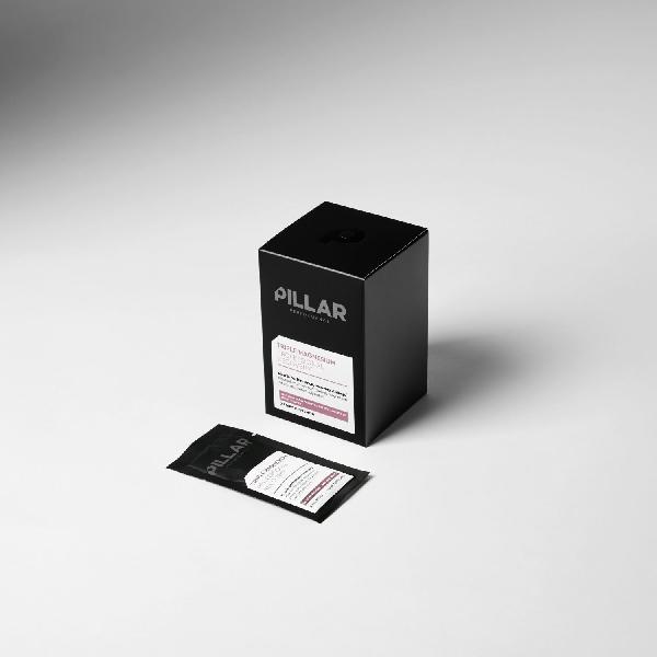Foto van Pillar triple magnesium powder berry travel pack 15x15 gram