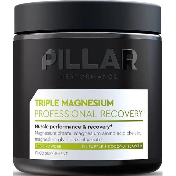 Foto van Pillar triple magnesium powder pineapple coconut jar 200 gram
