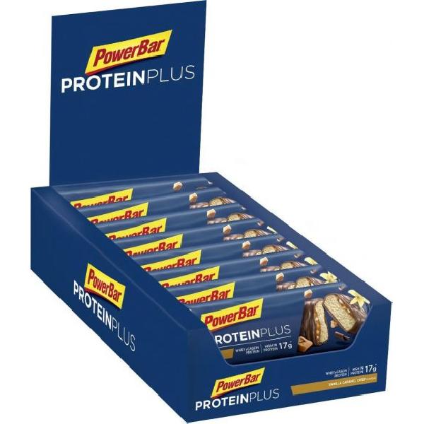 Foto van Powerbar Protein plus 30% bar caramel vanille 15 x 55 gram