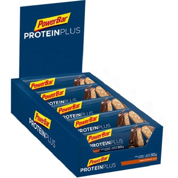 Foto van Powerbar Protein plus 33% bar chocolade pinda 10 x 90 gram