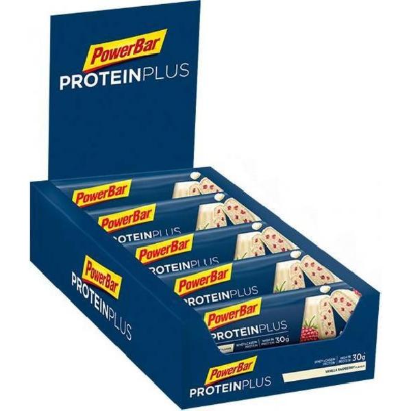 Foto van Powerbar Protein plus 33% bar vanille framboos 10 x 90 gram