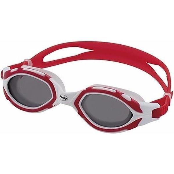 Foto van Professionele zwembril UV bescherming voor volwassenen rood