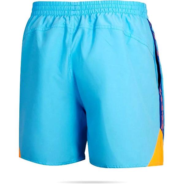 Foto van SPEEDO - eco h-boom splice 16wshrt blu/yel - Blauw-Multicolour