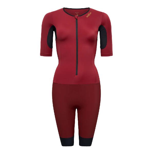 Foto van Sailfish Aerosuit perform 2 trisuit korte mouw rood dames