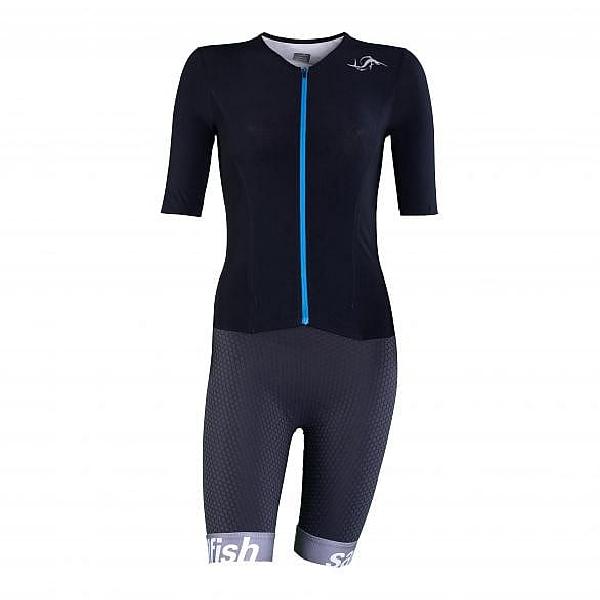 Foto van Sailfish Aerosuit pro trisuit korte mouw zwart dames