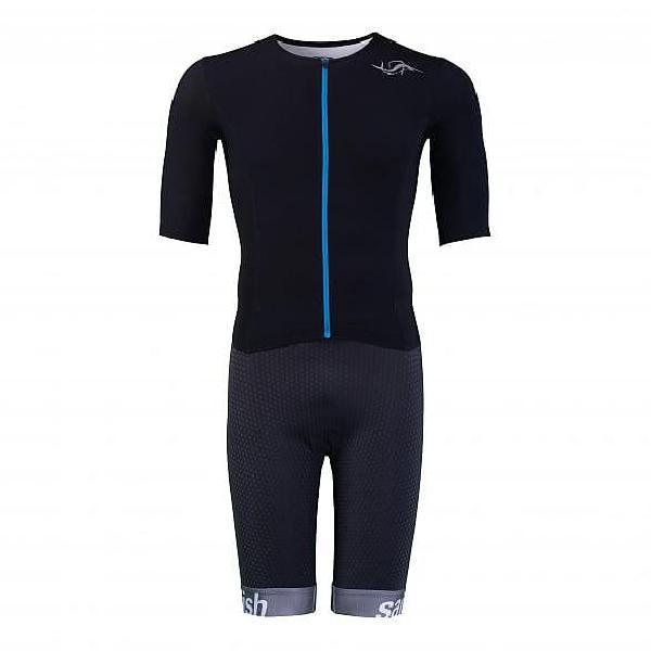 Foto van Sailfish Aerosuit pro trisuit korte mouw zwart heren