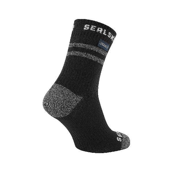 Foto van Sealskinz Mautby Warm weather fietssok met Hydrostop zwart/grijs