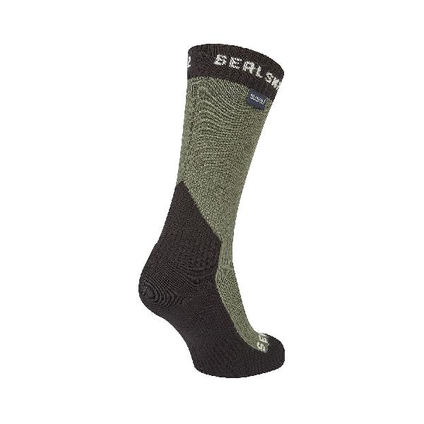 Foto van Sealskinz Stanfield Extreme cold weather mid fietssok olive unisex