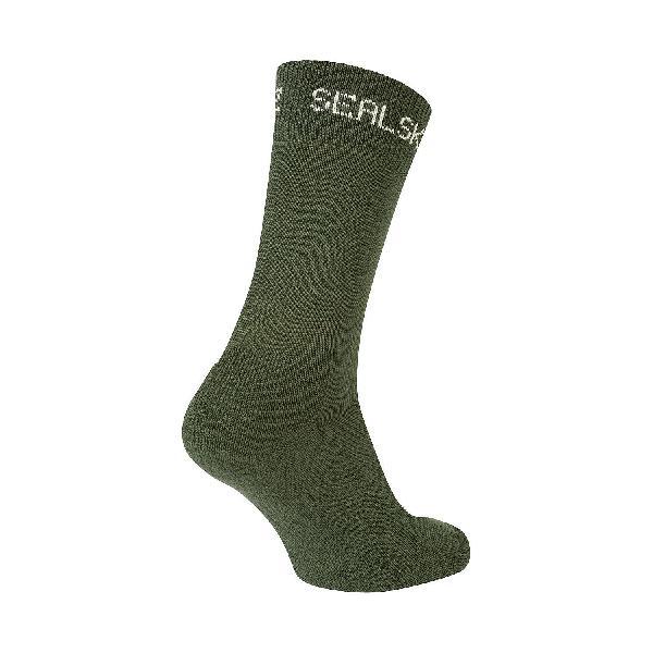 Foto van Sealskinz Suffield Solo Merino fietssok olive unisex