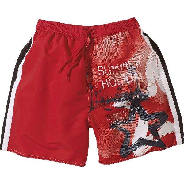 Foto van Short, binnenbroekje, elastische band, lengte 49 cm, rood, maat L