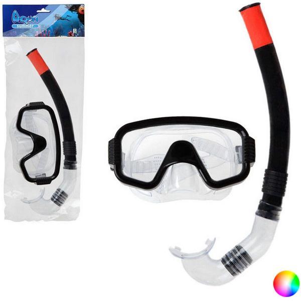 Foto van Snorkelbril en -buis voor Kinderen Volwassenen (17,5 x 45 x 6 cm) - Zwart