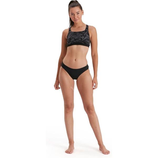 Foto van Speedo - Bikini - Hyperboom Two Piece - Zwart/Grijs - 42 (XL)