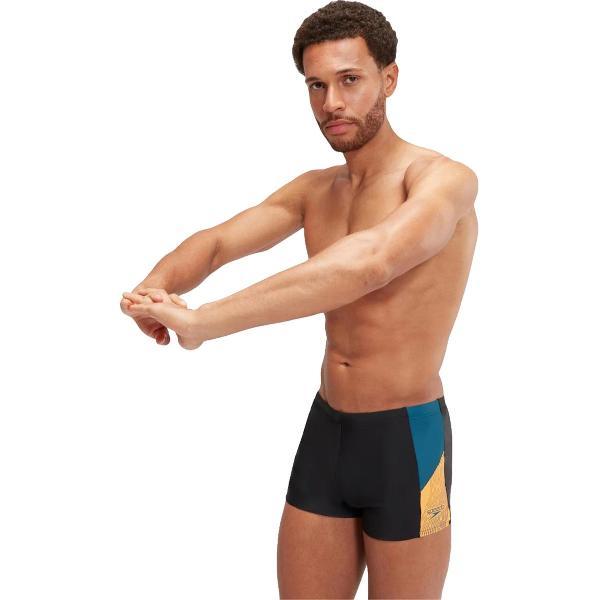 Foto van Speedo Dive Aquashort Zwart/Blauw Heren Sportzwembroek - Maat 7