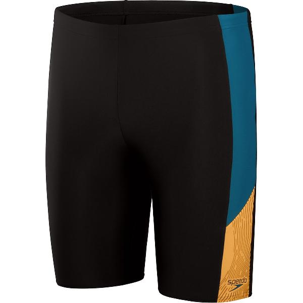 Foto van Speedo Dive Jammer Zwart/Blauw Heren Sportzwembroek - Maat 3