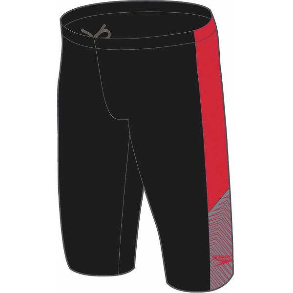 Foto van Speedo Dive Jammer Zwart/Rood Heren Sportzwembroek - Maat 5