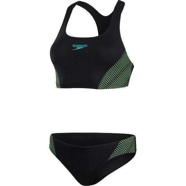 Foto van Speedo-ECO+ PLACEM 2PC BLA/GRN- sport-bikini