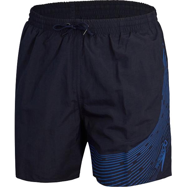 Foto van Speedo Hyper Boom Logo 16" Watershort Marine/Blauw Heren Sportzwembroek - Maat S