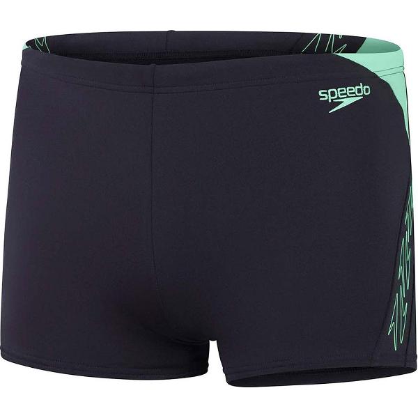 Foto van Speedo Hyper Boom Splice Aquashort Marine/Groen Heren Sportzwembroek - Maat 5