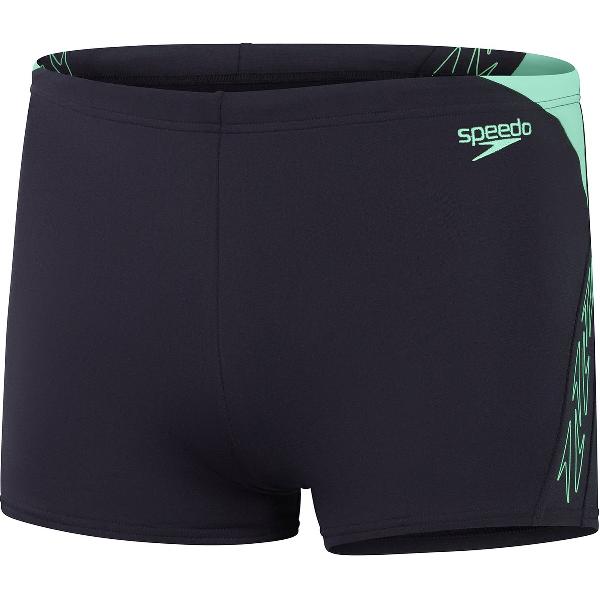 Foto van Speedo Hyper Boom Splice Aquashort Marine/Groen Heren Sportzwembroek - Maat 7