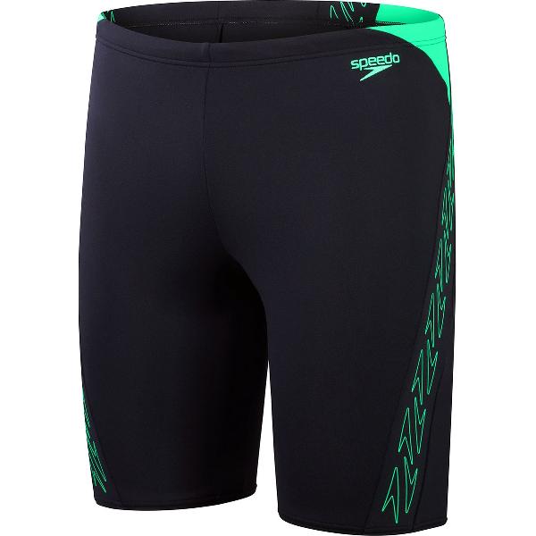 Foto van Speedo Hyper Boom Splice Jammer Marine/Groen Heren Sportzwembroek - Maat 4