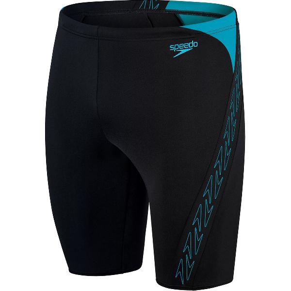 Foto van Speedo Hyper Boom Splice Jammer Zwart/Blauw Heren Sportzwembroek - Maat 6
